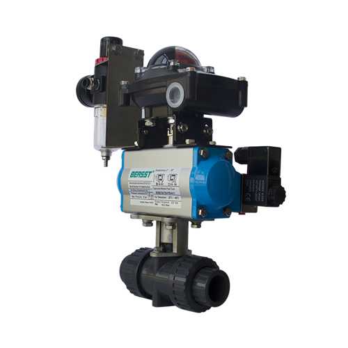 【BERSST】氣動(dòng)UPVC球閥帶限位開(kāi)關(guān)電磁閥